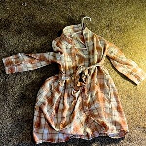 Dress flannel pink size 10